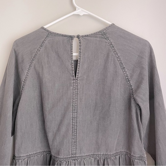 Madewell Denim Raglan-Sleeve Mini Dress in Lunar Wash - Picture 14 of 16